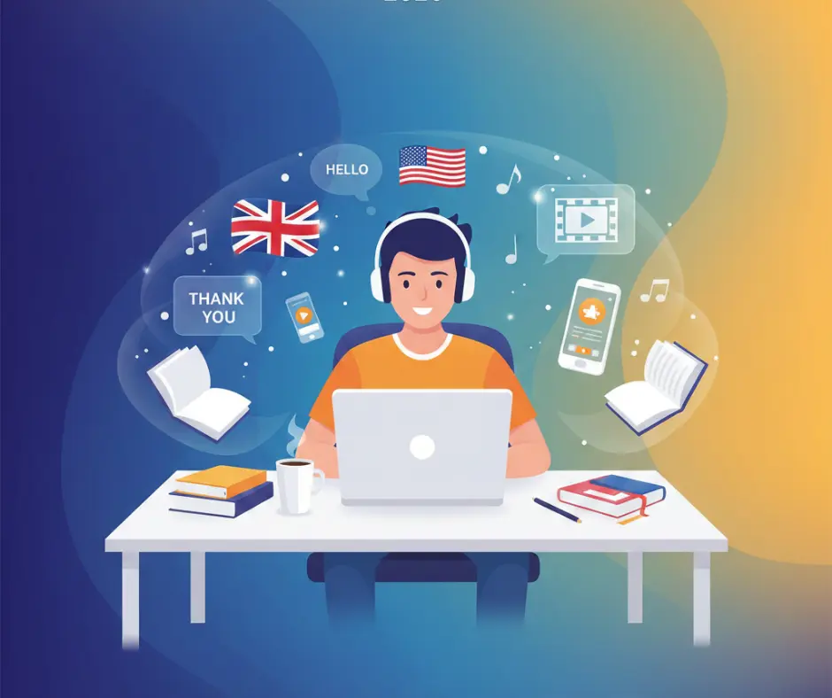 como aprender inglês sozinho